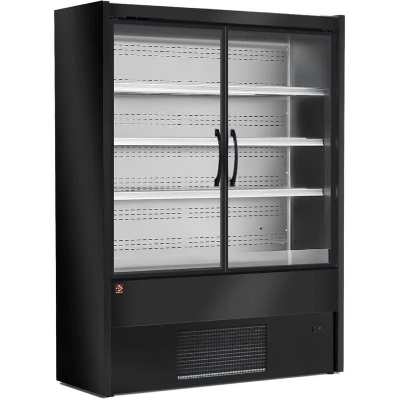 Diamond Wandkoeling | Modena | Zwart | 0°C/+2°C | Geforceerd | Draaideuren | 1500x570x2000mm Betrouwbaar
