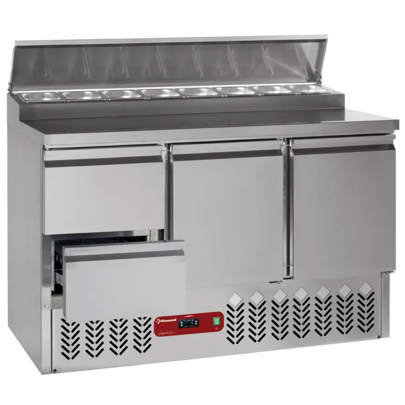 Laatste Kans Gekoelde Saladette+ Ladenset | 340L | 3 Deurs Of 2 Deurs + 2 Laden | 365x700x870/1250mm