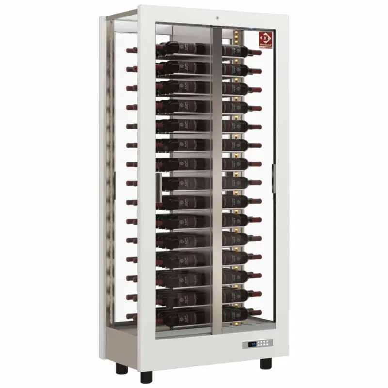 Gekoelde Wijnvitrine 530L Wit Mat | +4°c/+16°c | 860x530x1851mm Alleen Vandaag