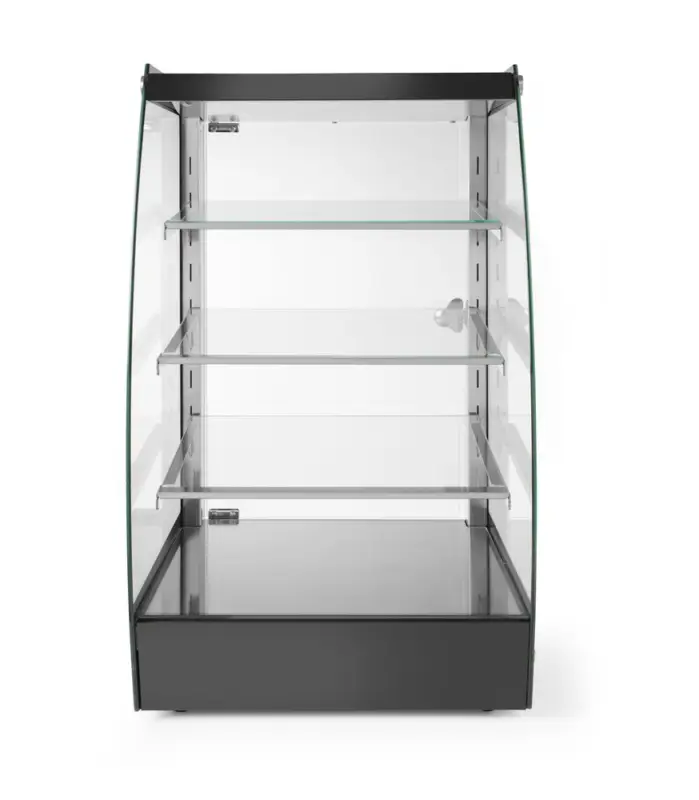 Hendi Open Display | 75L | RVS/Glas | LED-Verlichting | Zelfbediening | 383x420x722mm Tijdelijk Beschikbaar