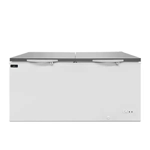 Unnicool Vrieskist | Wit/RVS | 558L | -18°C/-25°C | Statisch | Kanteldeksel | 1535x720x830mm Uitverkoop