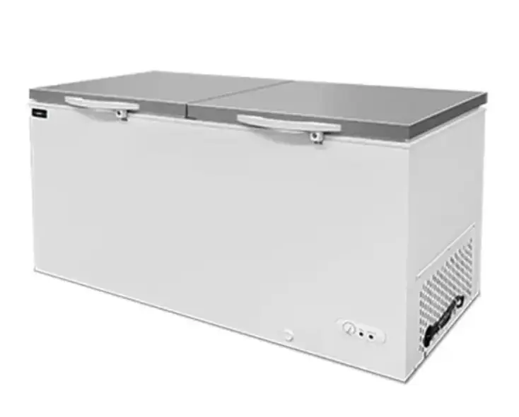 Vrieskist | 610L | Wit/RVS | Statisch | -18°C/-25°C | Dubbel Kanteldeksel | 1805x720x830 mm Gratis Retour