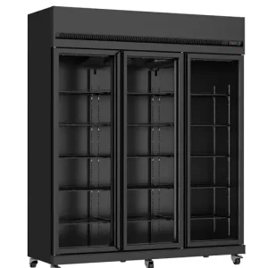 Unnicool Koelkast | 1180L | Zwart | 0°C/+10°C | Geforceerd | Draaideuren | Wielen | 1650x596x2003mm Koop Online
