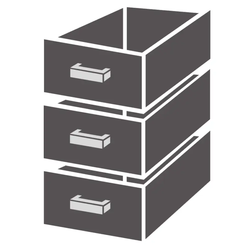 Gereduceerde Prijs Ladenblok 1/3 Standard
