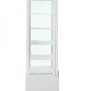 Bestseller Arktic Gebaksvitrine | 270L | Wit | +2°C/+8°C | 6 Niveaus | Wielen | 556x526x1913mm