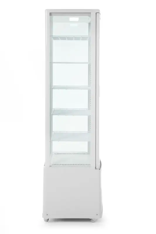 Bestseller Arktic Gebaksvitrine | 270L | Wit | +2°C/+8°C | 6 Niveaus | Wielen | 556x526x1913mm