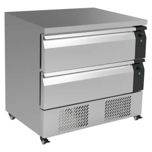 Speciale Aanbieding CombiSteel Koel-/Vrieswerkbank | 179L | 2 Laden 4x 1/1 GN | Geforceerd | Wielen | 905x700x865mm