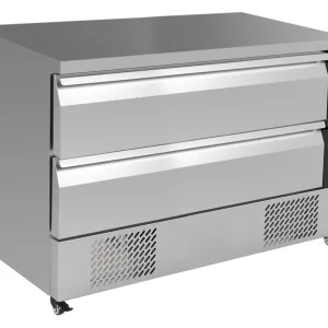 CombiSteel Koel-/Vrieswerkbank | 265L | 2 Laden 6x 1/1 GN | Geforceerd | Wielen | 1230x700x865mm Actieprijs