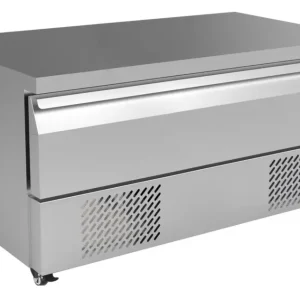Combisteel Koel-/vrieswerkbank | Laag Model | 116L | 1 Lade (3x 1/1 GN) | Geforceerd | Wielen | 1230x700x600mm Gratis Retour