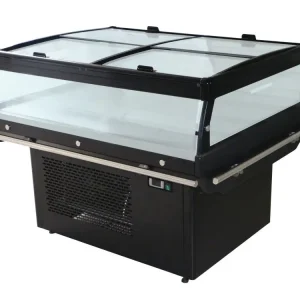 CombiSteel Koeleiland | 190L | Zwart | Schuifdeksels Meest Verkocht