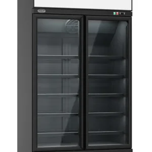 Combisteel Koelkast | 1000L | Zwart | 0°C/+10°C | Geforceerd | 2 Draaideuren | Wielen | 1235x710x2092mm Rechtstreeks Van De Fabrikant