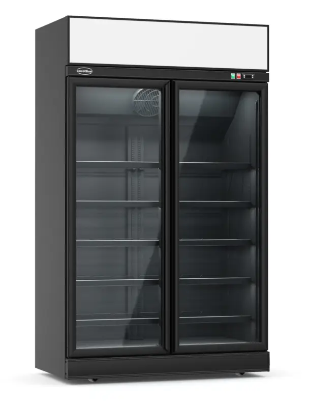 Combisteel Koelkast | 1000L | Zwart | 0°C/+10°C | Geforceerd | 2 Draaideuren | Wielen | 1235x710x2092mm Rechtstreeks Van De Fabrikant