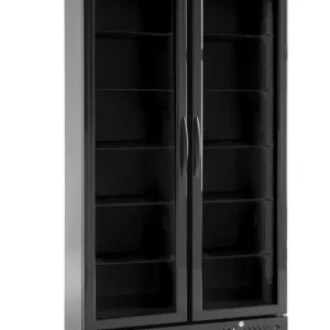 Weekendaanbieding Arktic Backbar Koelkast | 2-Deurs | 384L | +0°C tot +10°C | Zwart | 220-240V/365W | 900x530x1820mm