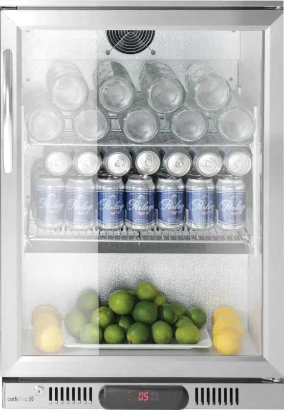 Arktic Backbar Koelkast | 75L | Zilver | 1 Deur | +0°C/+10°C | 220-240V/120W | 530x500x840mm Op = Op