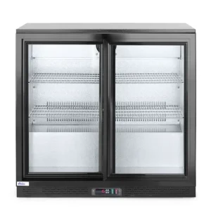 Koop Online Arktic Barkoelkast | 197L | Zwart | +2°C/+10°C | Geforceerd | Schuifdeuren | 900x500x900mm