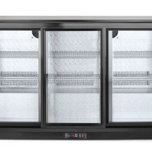 Seizoensaanbieding Arktic Barkoelkast | 303L | Zwart | +2°C/+10°C | Geforceerd | Schuifdeuren | 1335x500x900mm