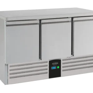 Beperkt Aanbod Combisteel Koelwerkbank | ENERGY LINE | Energiezuinig | 400L | 3 Deuren | +2°C/+8°C | Geforceerd | 1368x700x870mm