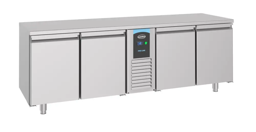 Combisteel Koelwerkbank | ENERGY LINE | Energiezuinig | 632L | 4 Deuren | -2°C/+8°C | Geforceerd | 2270x700x850mm Bestseller