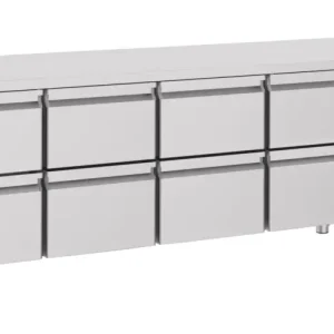 Combisteel Koelwerkbank | ENERGY LINE | Energiezuinig | 632L | 8 Laden 1/1 GN | -2°C/+8°C | Geforceerd | 2330x700x850mm Rechtstreeks Van De Fabrikant
