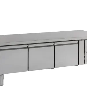 Combisteel Koelwerkbank | Laag Model | 300L | 3 Deuren 1/1 GN | +2°C/+8°C | Geforceerd | 0.34kW | 1795x700x650mm Lage Kosten