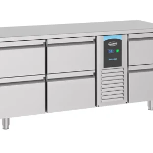 Combisteel Koelwerkbank | PRO LINE | Energiezuinig | 474L | 6 Laden 1/1 GN | -2°C/+8°C | Geforceerd | 1785x700x850mm Express Levering