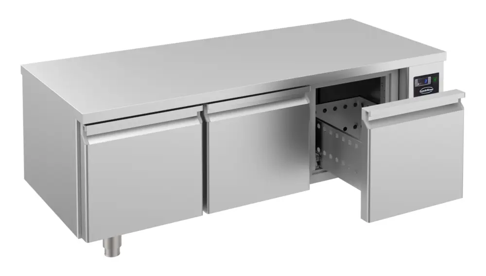 Combisteel Koelwerkbank | PRO LINE | Laag Model | 280L | 3 Laden | -2°C/+8°C | Geforceerd | 1600x700x600mm Bestseller