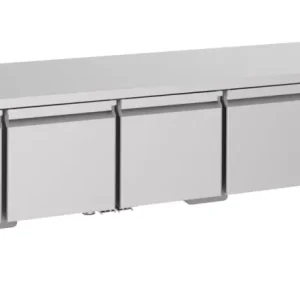 Rechtstreeks Van De Fabrikant Combisteel Koelwerkbank | PRO LINE | Laag Model | 360L | 4 Deuren | -2°C/+8°C | Geforceerd | 2130x700x600mm