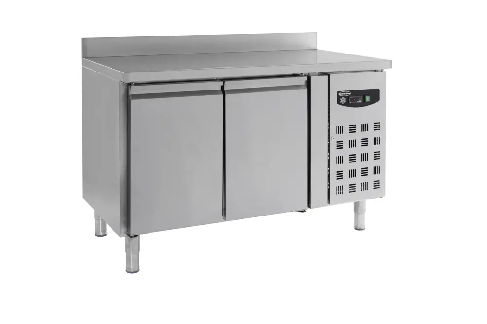 Combisteel Koelwerkbank | STANDARD LINE | 282L | 2 Deuren 1/1 GN | -2°C/+8°C | Geforceerd | Achter Rand | 1360x700x850/950mm Beperkte Voorraad