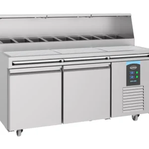 Combisteel Pizzawerkbank | 460L | 2 Deuren | Boven 9x 1/3 GN | -2°c/+8°c | Wielen | 1790x850x1300mm Beperkte Voorraad