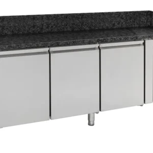 Combisteel Pizzawerkbank | 580L | 3 Deuren | +2°c/+8°c | Geforceerd | 2025x800x850/1000mm Hoge Kwaliteit