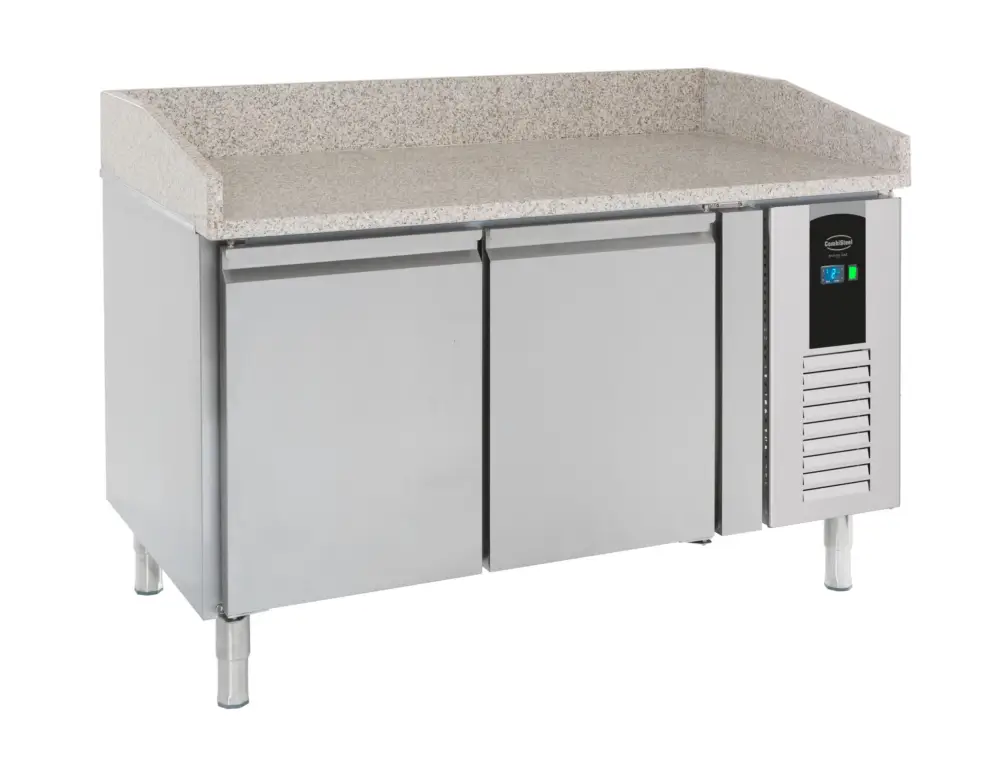Combisteel Pizzawerkbank | ENERGY LINE | Energiezuinig | 268L | 2 Deuren | +2°C/+8°C | Geforceerd | 1510x800x910/1090mm Korting