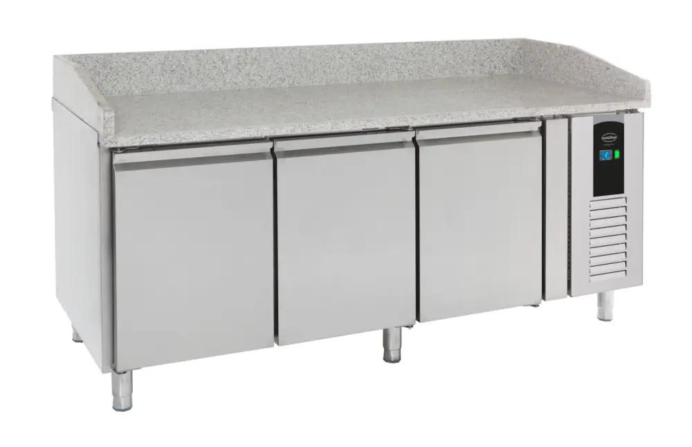 Must-Have Combisteel Pizzawerkbank | ENERGY LINE | Energiezuinig | 410L | 3 Deuren | +2°C/+8°C | Geforceerd | 2020x800x910/1090mm
