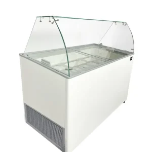 CombiSteel Schepijsvitrine | CORSICA | 231L | 6x 5L | -14°C/-24°C | Statisch | Wielen | 909x644x1229mm Bestel Nu