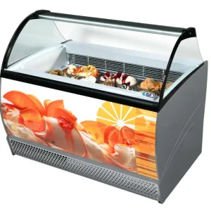 CombiSteel Schepijsvitrine | Isabella 10+10x 5L | 1317x906x1372mm Speciale Aanbieding
