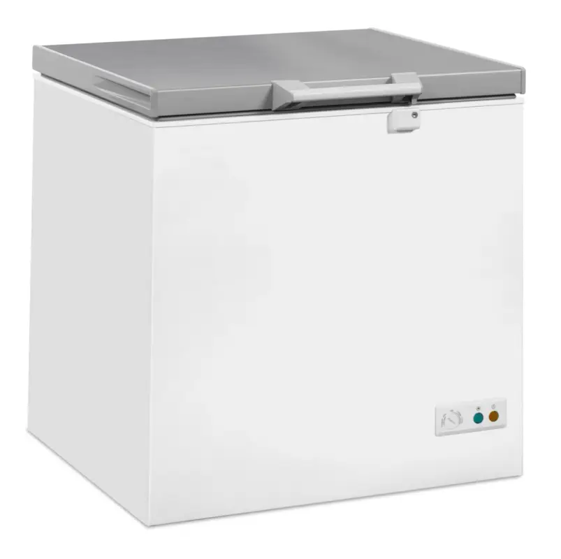 CombiSteel Vrieskist 202L | RVS Deksel | -18/-24°c | 765x743x840mm Exclusieve Aanbieding