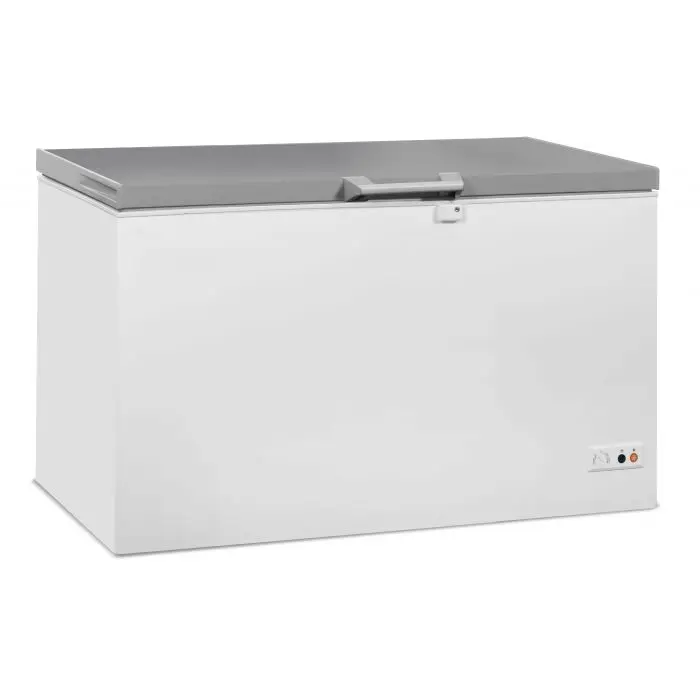 CombiSteel Vrieskist 407L | RVS Deksel | -18/-24°c | 1316x743x840mm Meest Verkocht