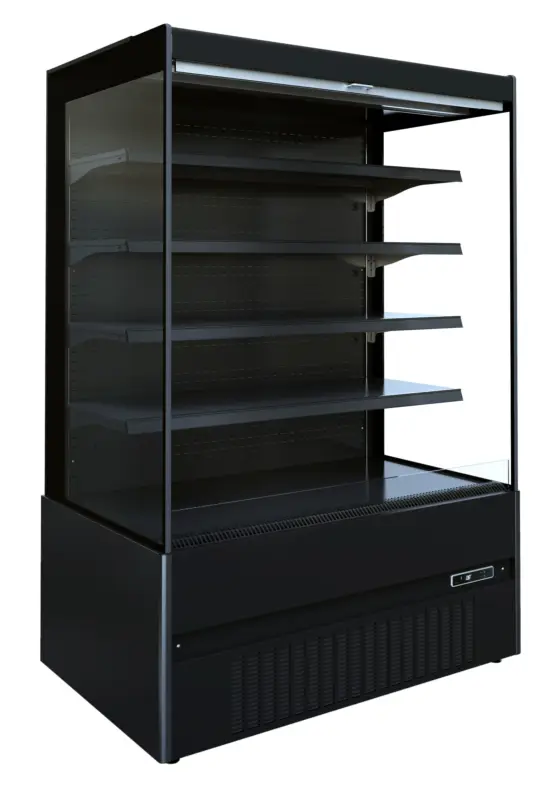 Combisteel Wandkoeling | Jamie | Zwart | +2°C/+8°C | Geforceerd | Nachtgordijn | 1310x665x1920mm Uitverkoop