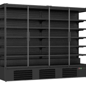 Populair Combisteel Wandkoeling | Marco | Zwart | -1°c/+5°c | 6 Etages | Draaideuren | 2560x740x2010mm