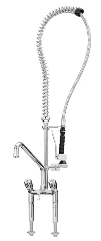 Koop Vandaag Bartscher Voorspoeldouche 40L-1802B | Mengkraan met vaatdouche | 1220mm hoog | 40 l/min