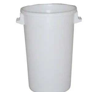 Exclusieve Aanbieding Combisteel Afvalbak 100L | Kunststof | Wit | Ø530x660mm