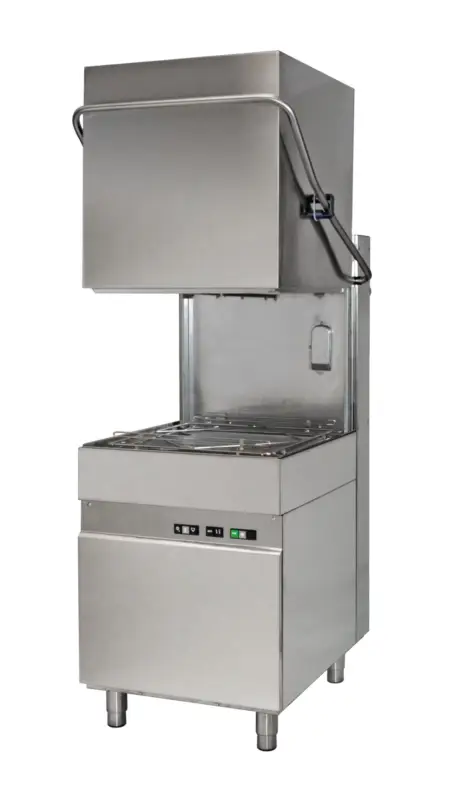 Lage Kosten Combisteel Doorschuifvaatwasser | Mand 500x500mm | Afvoerpomp | Naglanspomp | 703x757x1494/1970mm