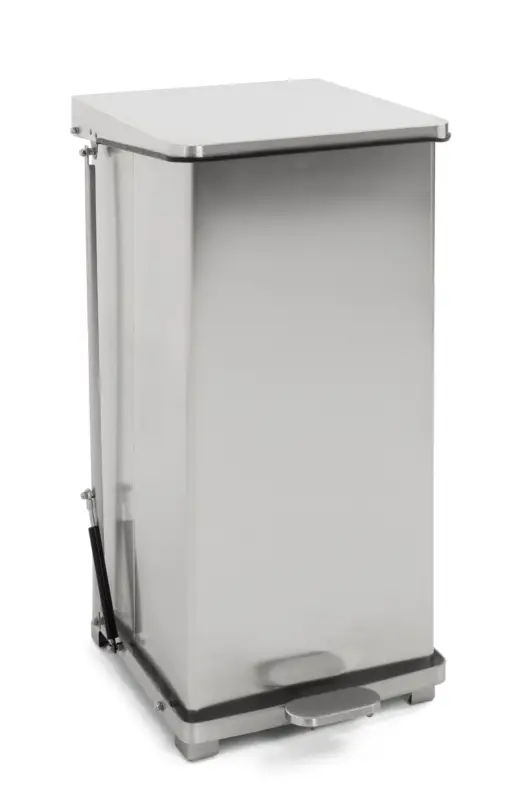 V-Part Industriële Pedaalemmer | 90L | Mat RVS | 440x440x770mm Dagaanbieding
