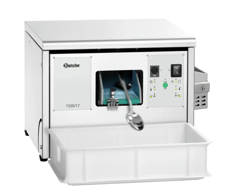 Actieprijs Bartscher Bestek Poleermachine RVS | 230V | Capaciteit 1.500 stuks p/uur | 510x440x345mm