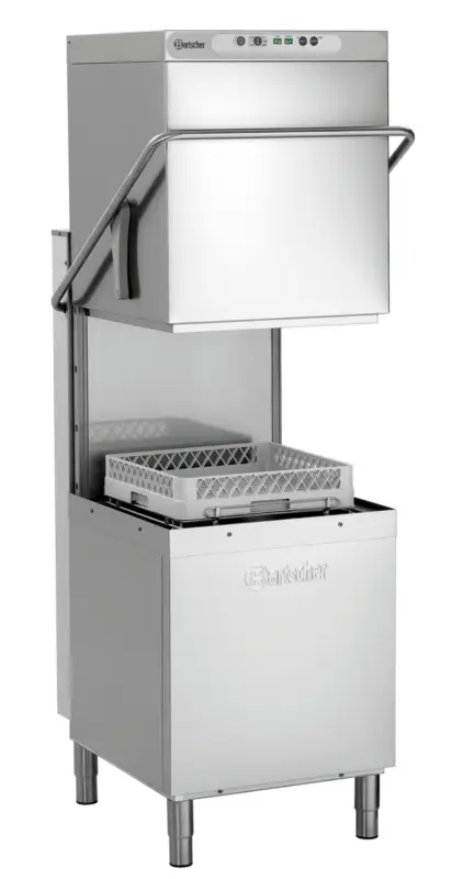 Direct Verzonden Bartscher Doorschuifvaatwasser | Mand 500x500mm | Naglanspomp | 725x955x1535/2055mm