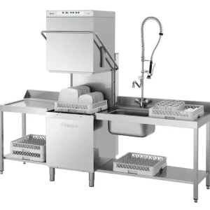 Beste Prijs Bartscher Doorschuifvaatwasser | Mand 500x500mm | Naglanspomp | 725x955x1535/2055mm