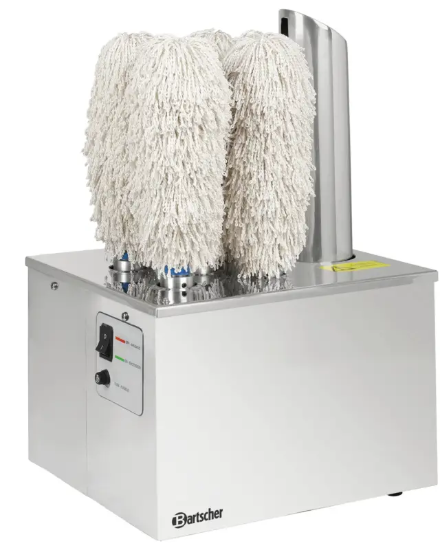 Laatste Versie Bartscher Glaspoleermachine | 5 Rollen | Heteluchtventilator | 230V | 340x305x520mm