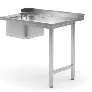 Must-Have Laadtafel Met Gootsteen Voor Vaatwassers, Hendi, Rechterzijde, 1200x700x(h)850mm
