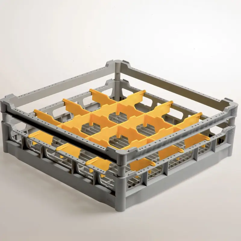 Mand 16 Glazen Ø 113 Mm, H130, Polyprop. Tijdelijk Beschikbaar