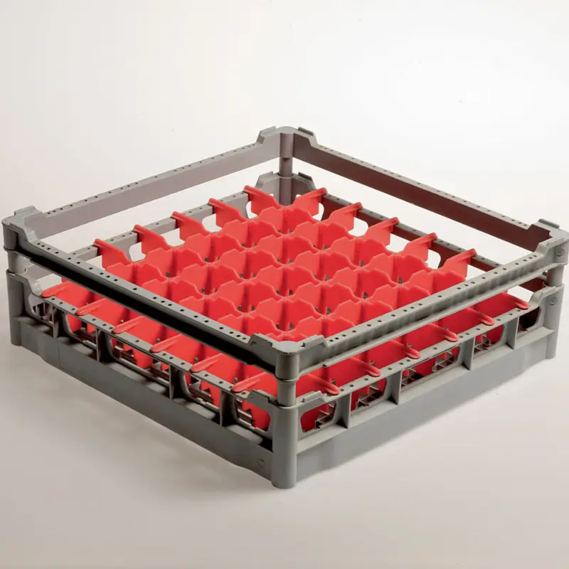 Mand 49 Glazen Ø 63 Mm, H130 Mm, Polyprop. Lage Prijs