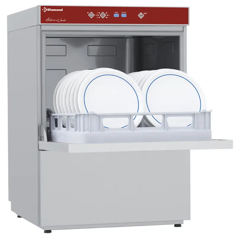Koopje Diamond Vaatwasser | 500x500mm | Afvoerpomp | Naglanspomp | 400V | 600x630x830mm